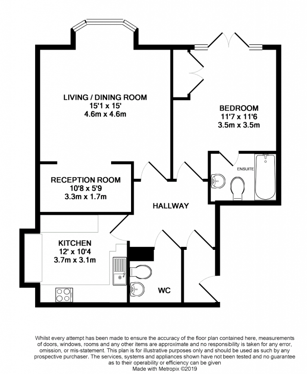 1 Bedrooms Flat for sale in Canterbury Court, Farnborough GU14