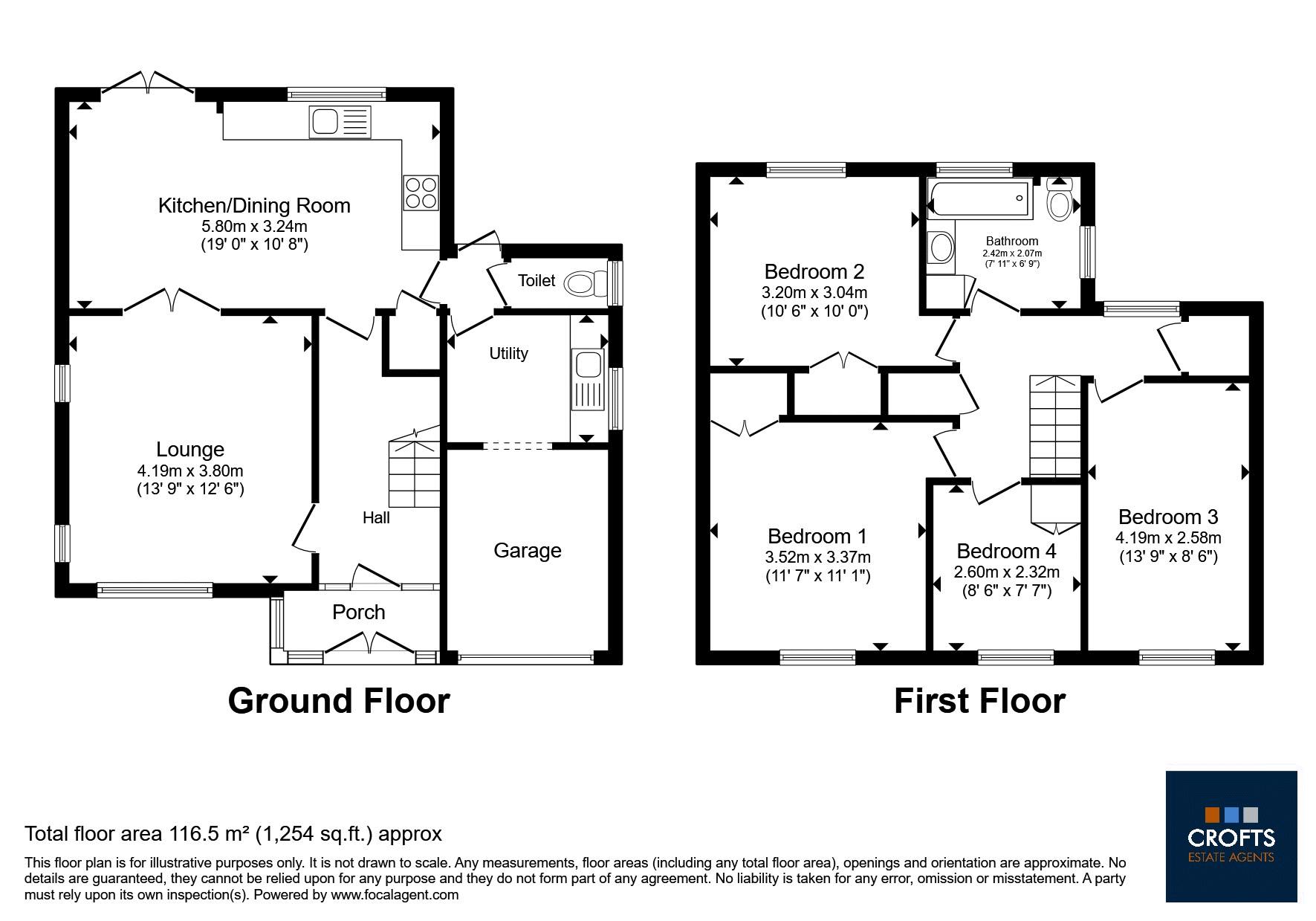 26, Staines Way, Louth floorplan
