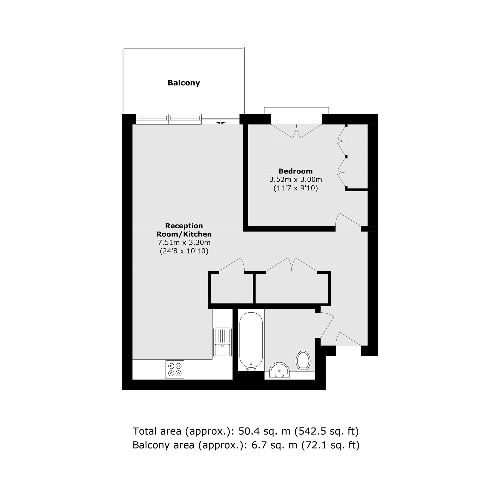 Apartment 168, Georgette Apartments, 4, Cendal Crescent, London floorplan
