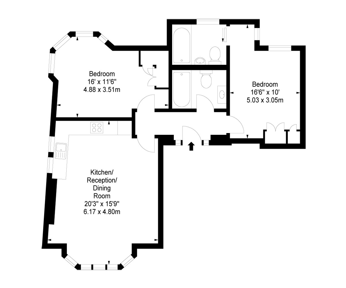 2 Bedrooms Flat to rent in Hamlet Gardens, Ravenscourt Park, London W6
