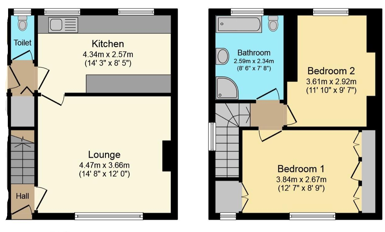 49, Ambleside, Tyne and Wear floorplan
