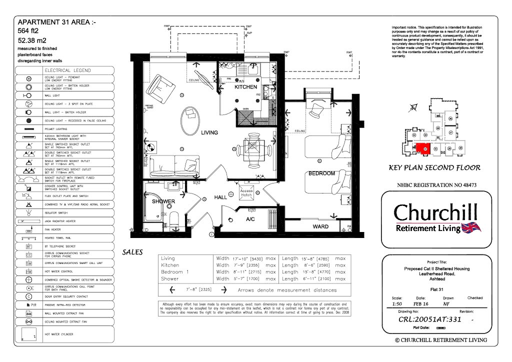 Flat 31, Headley Lodge,, Leatherhead Road, Surrey floorplan