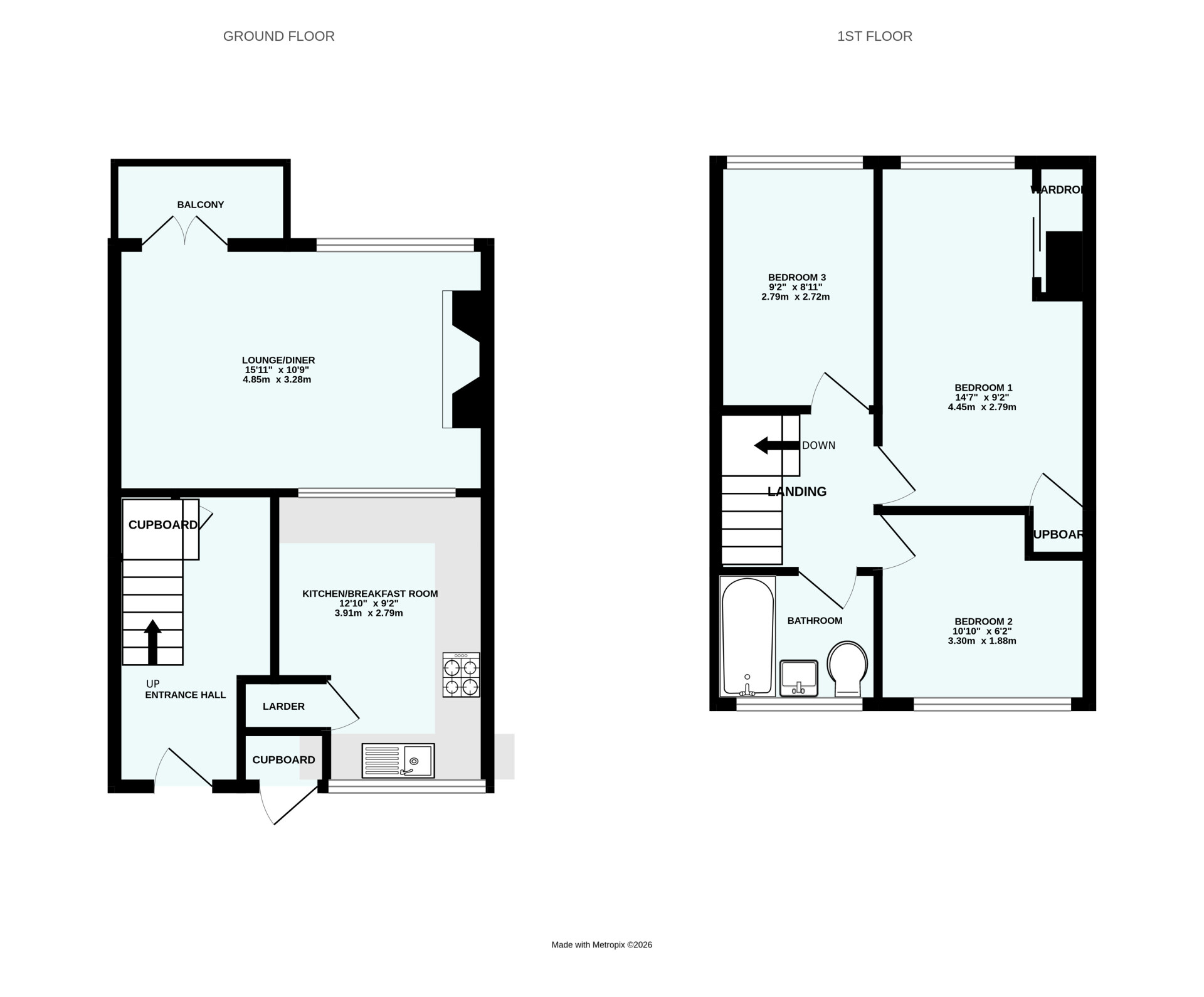 42A, Higher Barley Mount, Devon floorplan