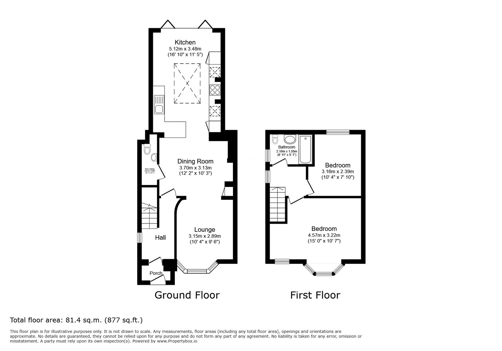 33, Highfield Rise, Sheffield floorplan