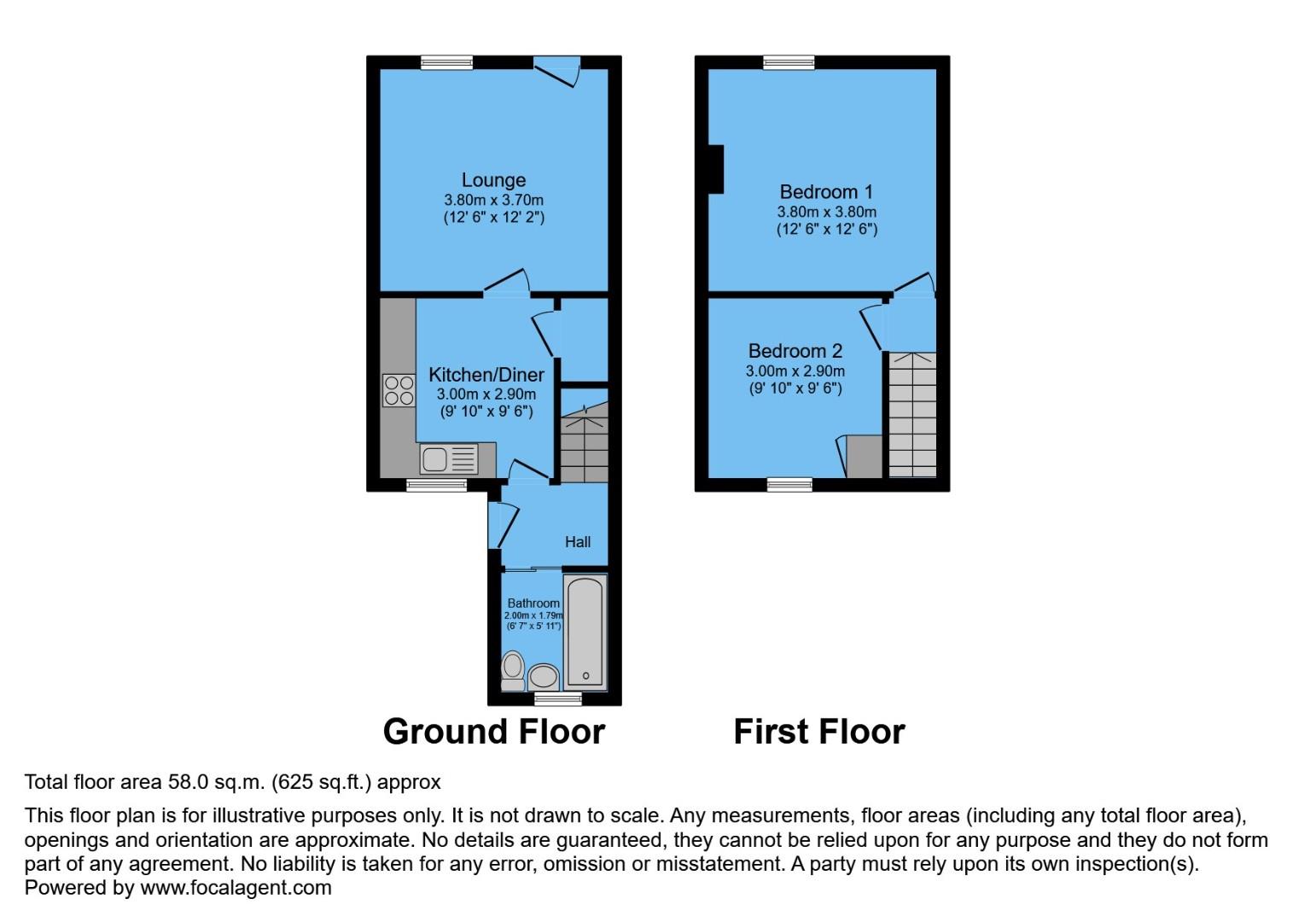 8, Allsops Place, Stand Road, Chesterfield floorplan