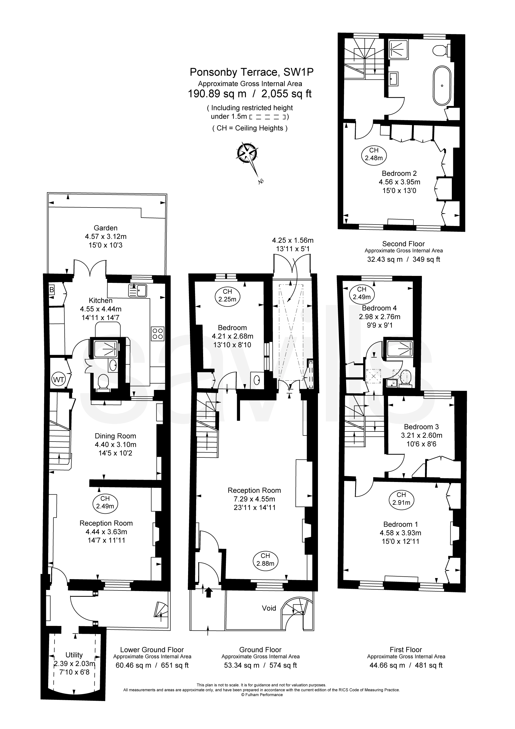 29, Ponsonby Terrace, London floorplan