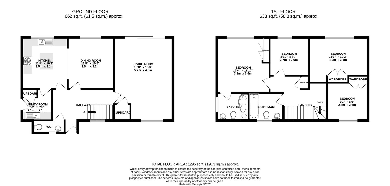 2, Abbots Way, Minehead floorplan