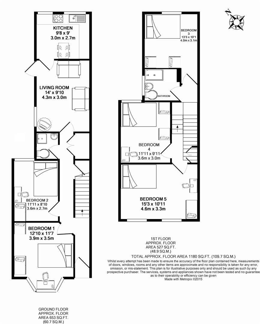Hurst Street, Oxford floorplan