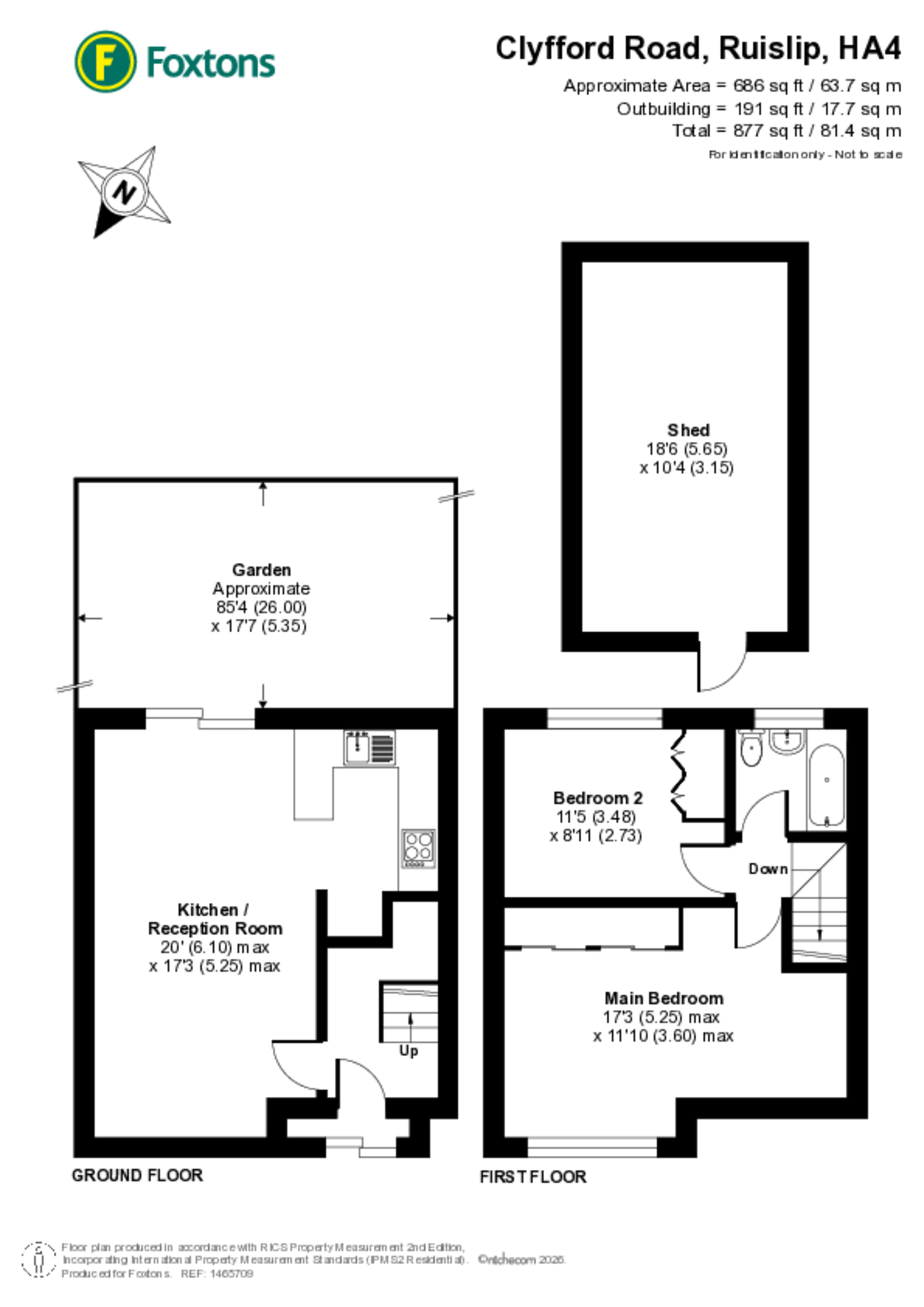 Clyfford Road, Ruislip Gardens floorplan