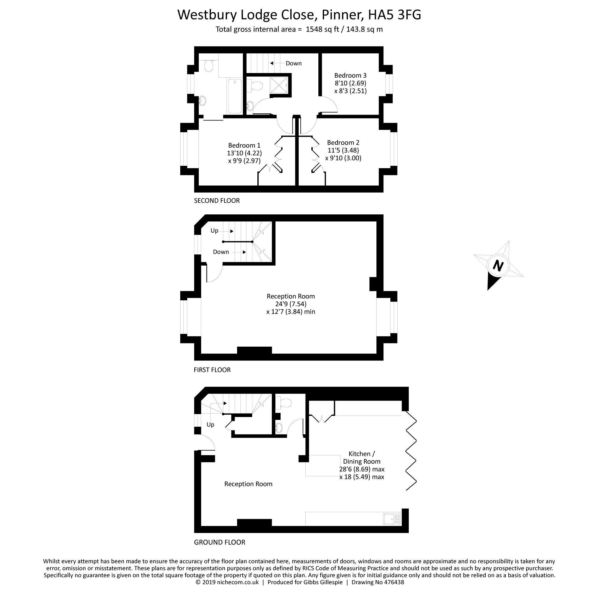 3 Bedrooms End terrace house for sale in Westbury Lodge Close, Pinner, Middlesex HA5