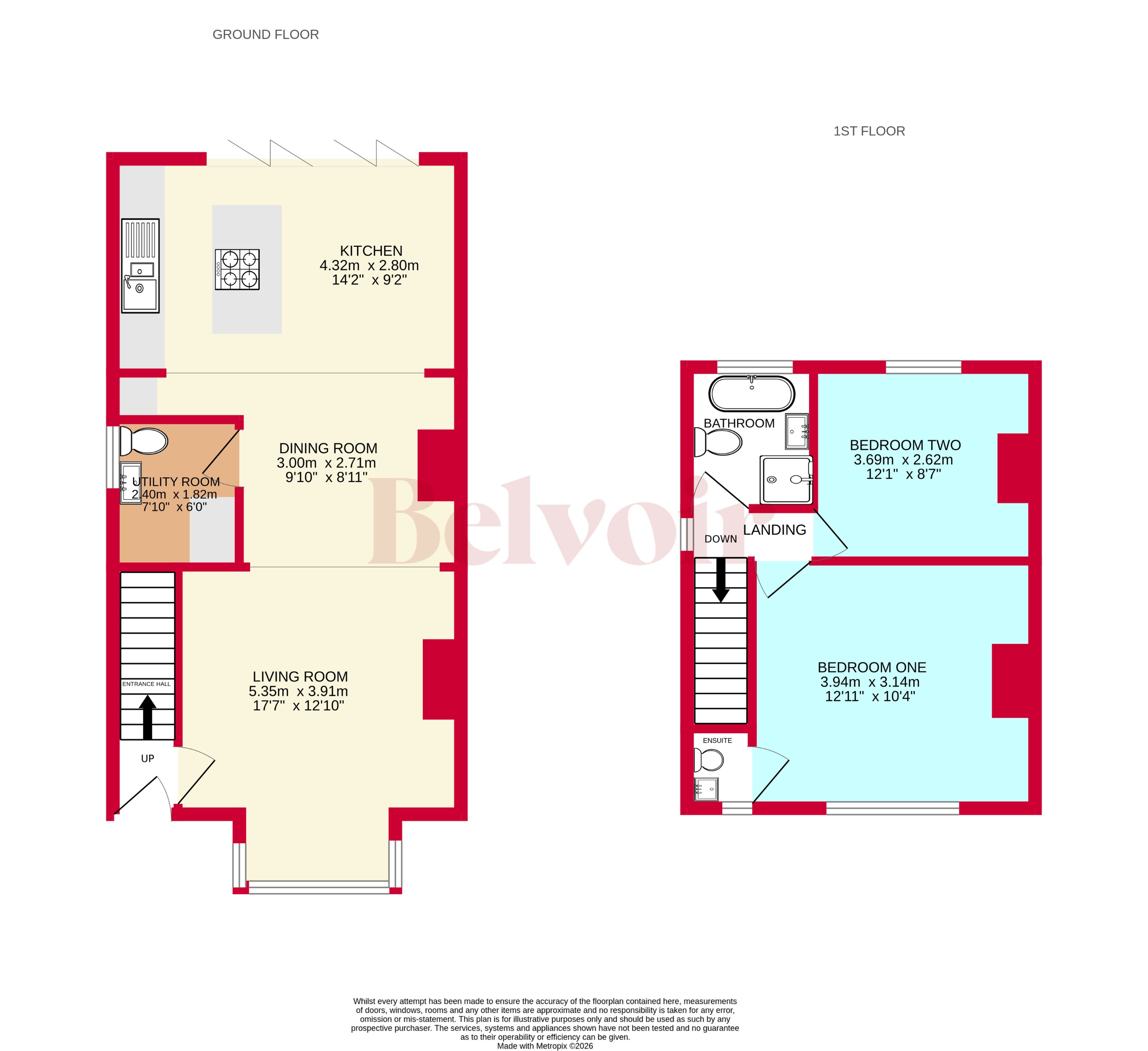 84, Belt Road, Cannock floorplan