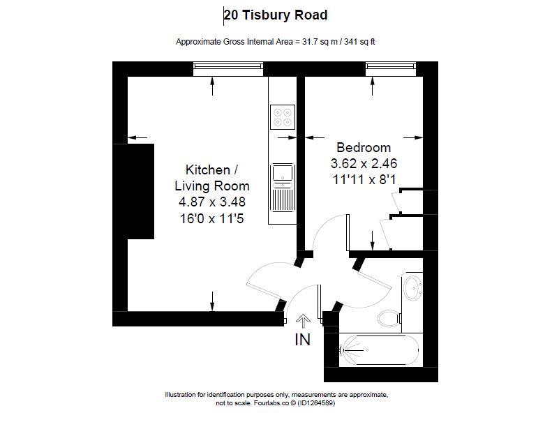 Flat 5, 20, Tisbury Road, Hove floorplan