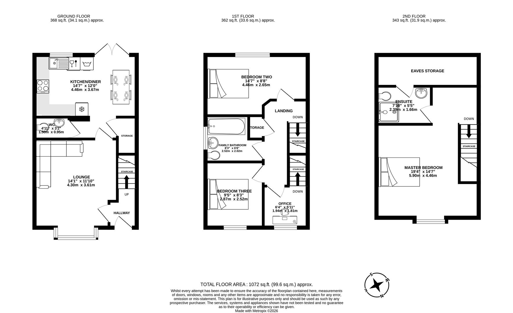172, Goldcrest Avenue, Leyland floorplan