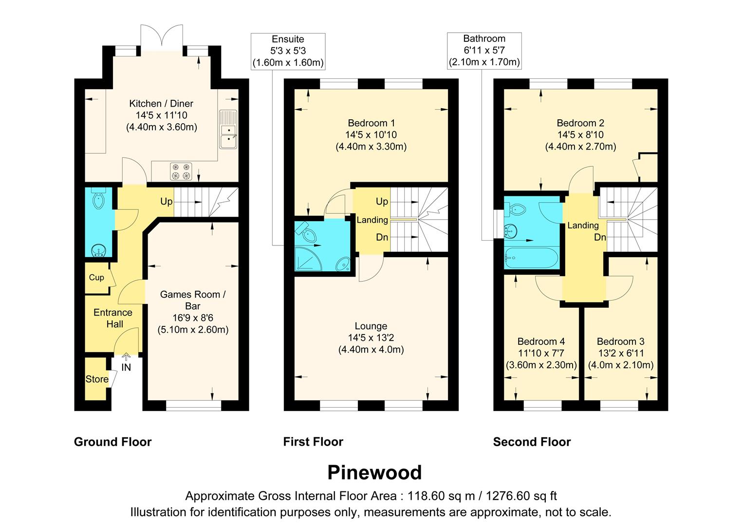 24, Pinewood Close, Scunthorpe floorplan