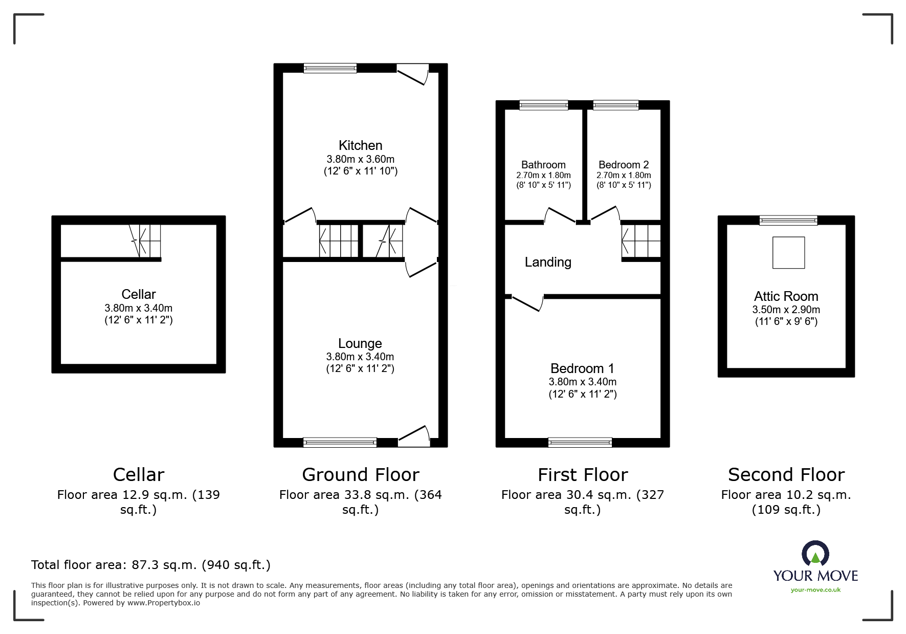 72, Station Road, Sheffield floorplan