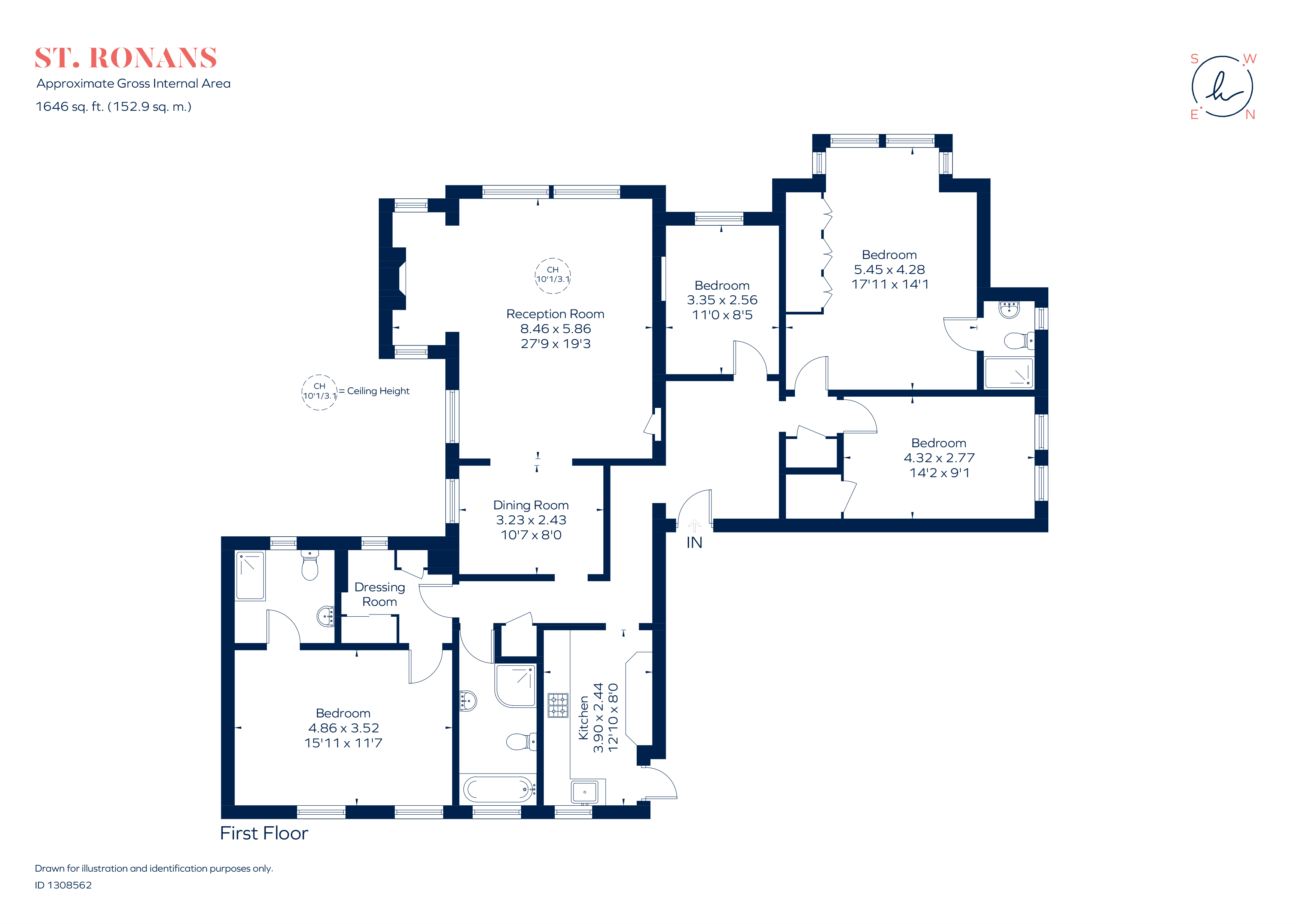 Flat 3, St. Ronans 63-65, Putney Hill, London floorplan
