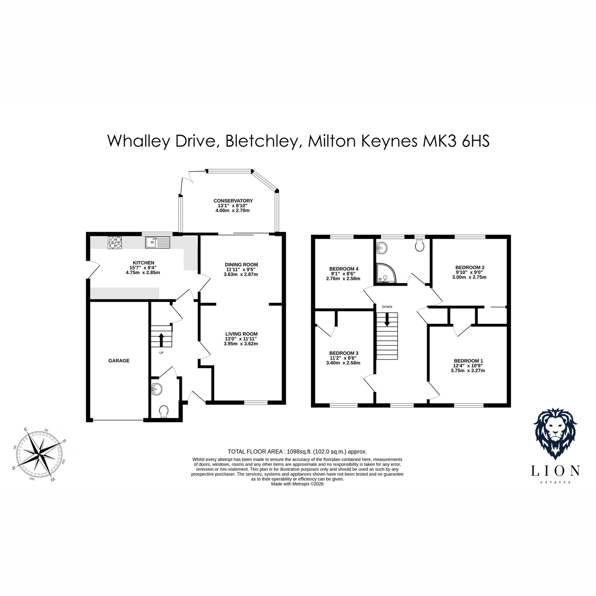38, Whalley Drive, Milton Keynes floorplan