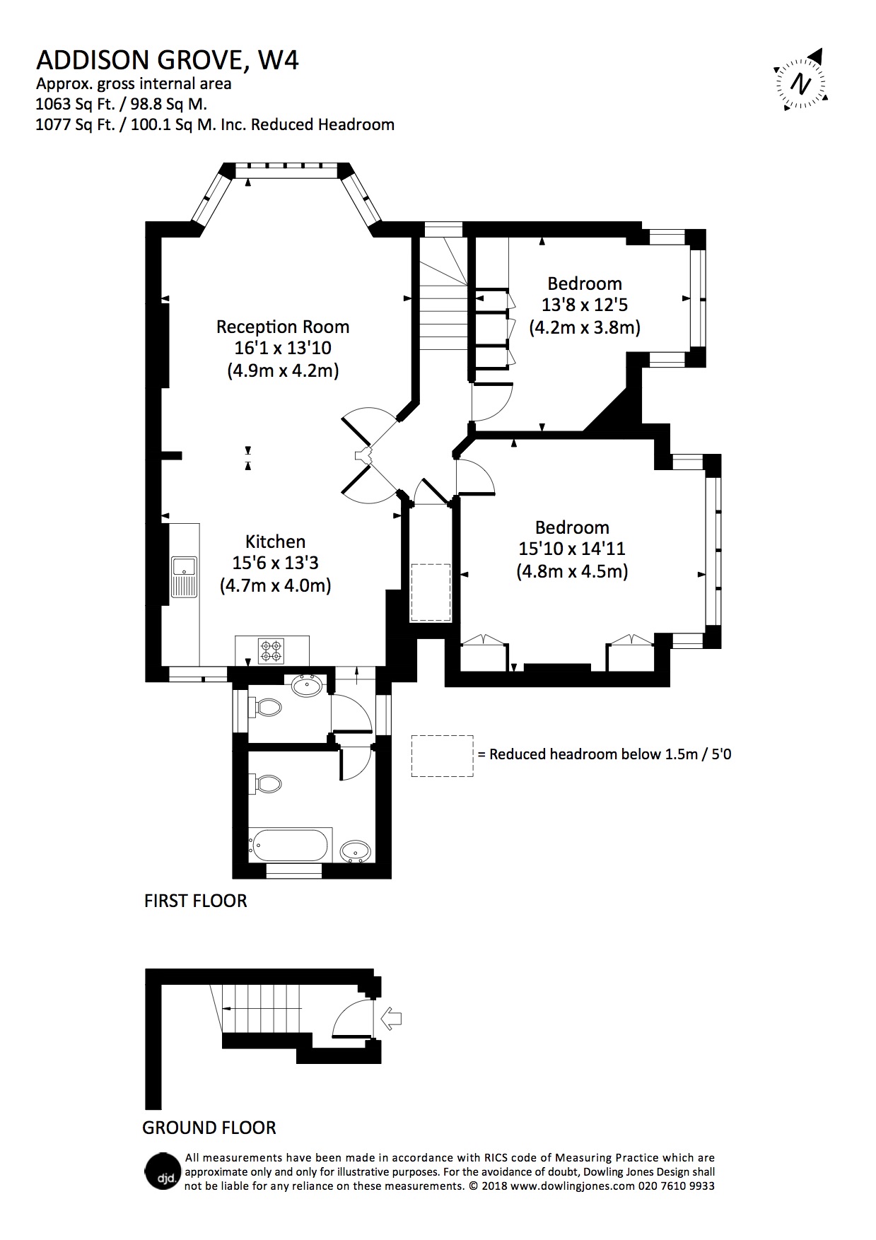 2 Bedrooms Flat to rent in Addison Grove, Chiswick W4