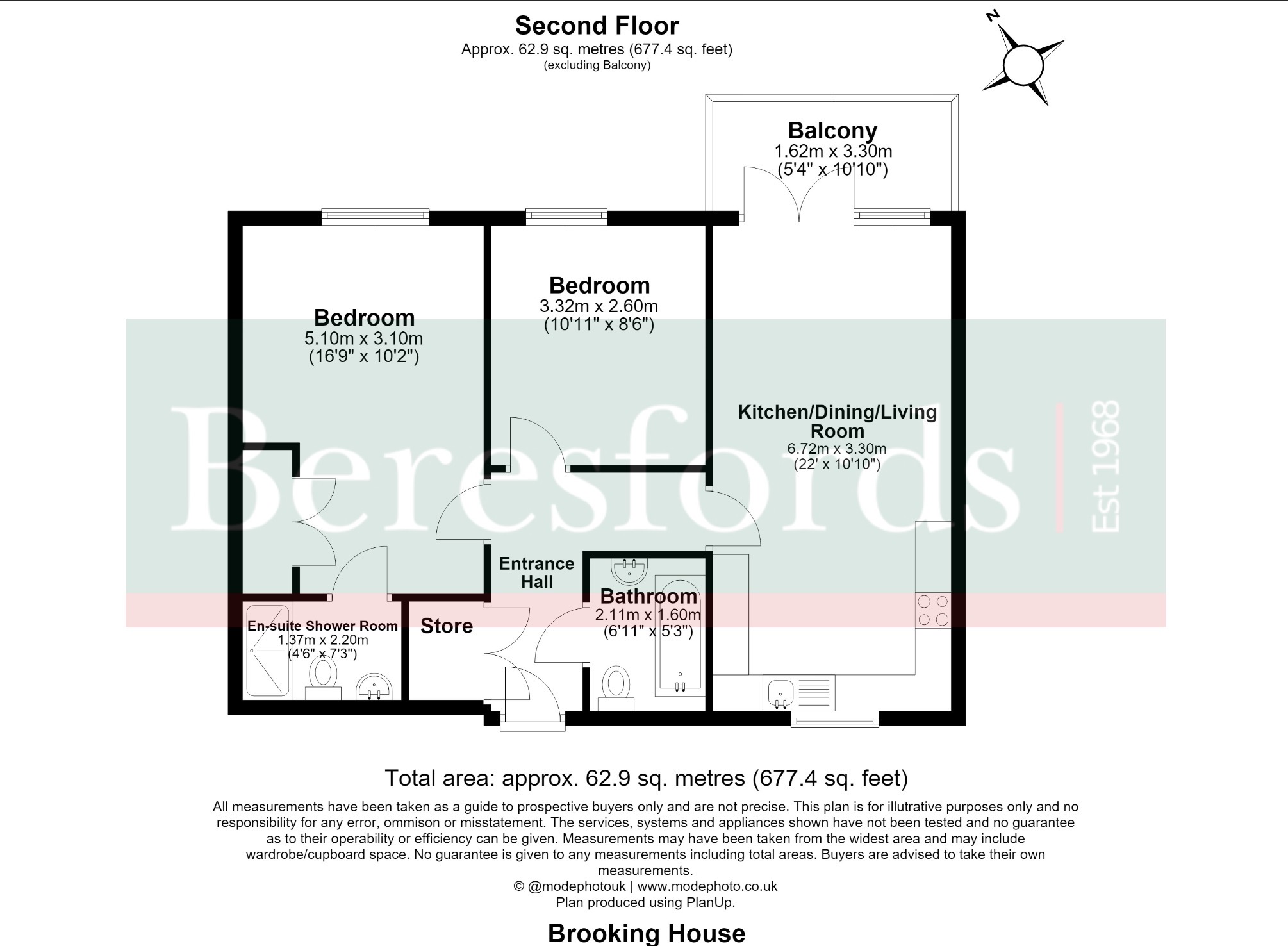 31 Brooking House,, Rollason Way, Essex floorplan
