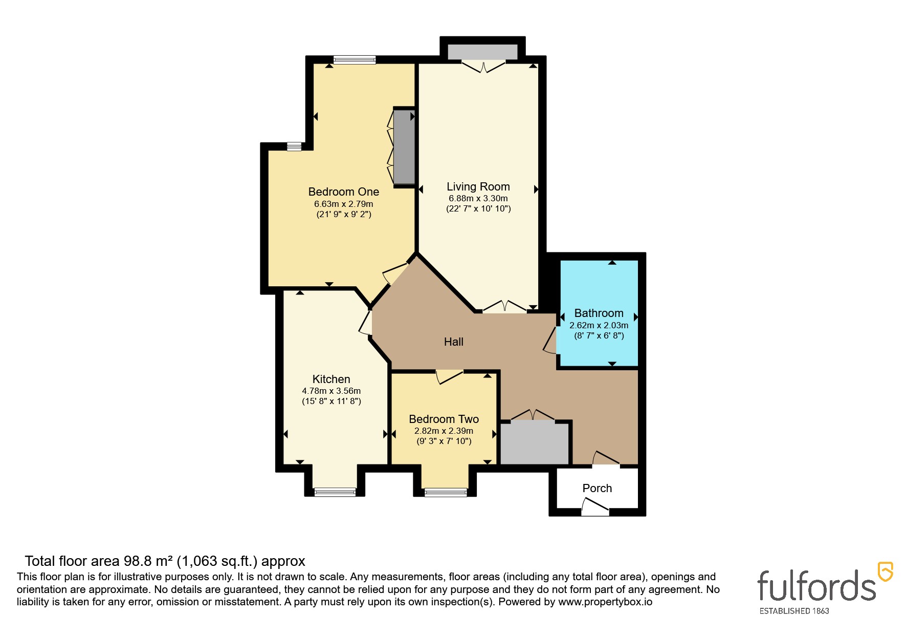 Flat 11, St. Hilarian, 23, Portland Avenue, Devon floorplan