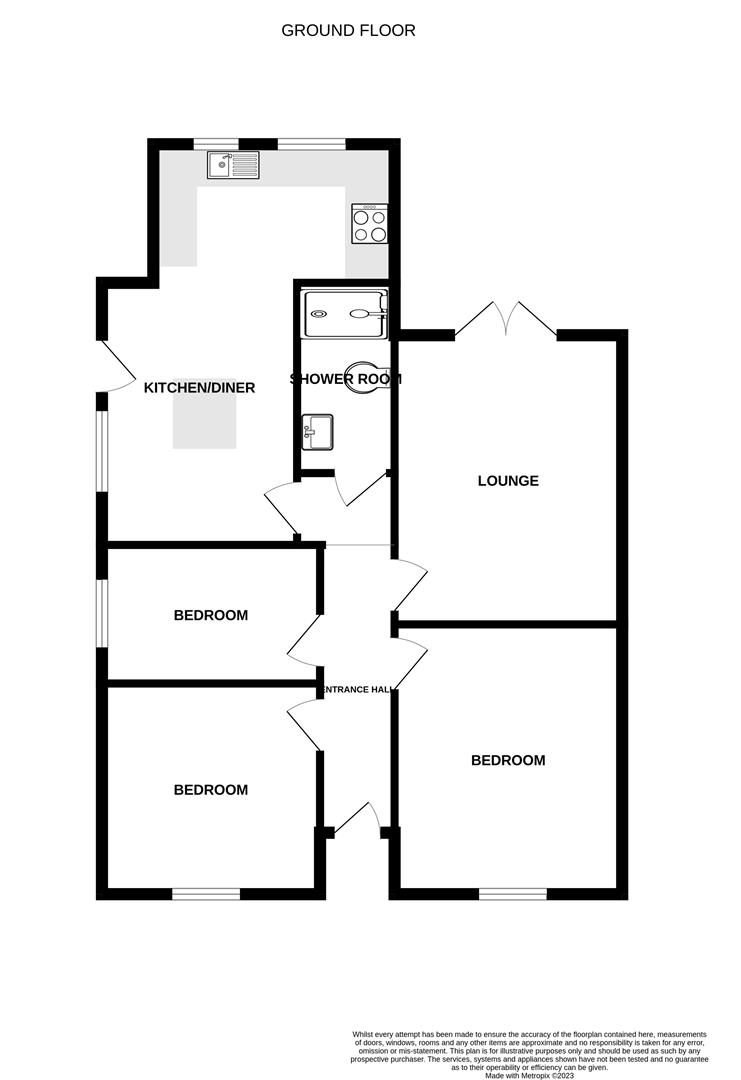 Bush Road, Hellesdon, Norwich NR6, 3 bedroom semidetached bungalow for