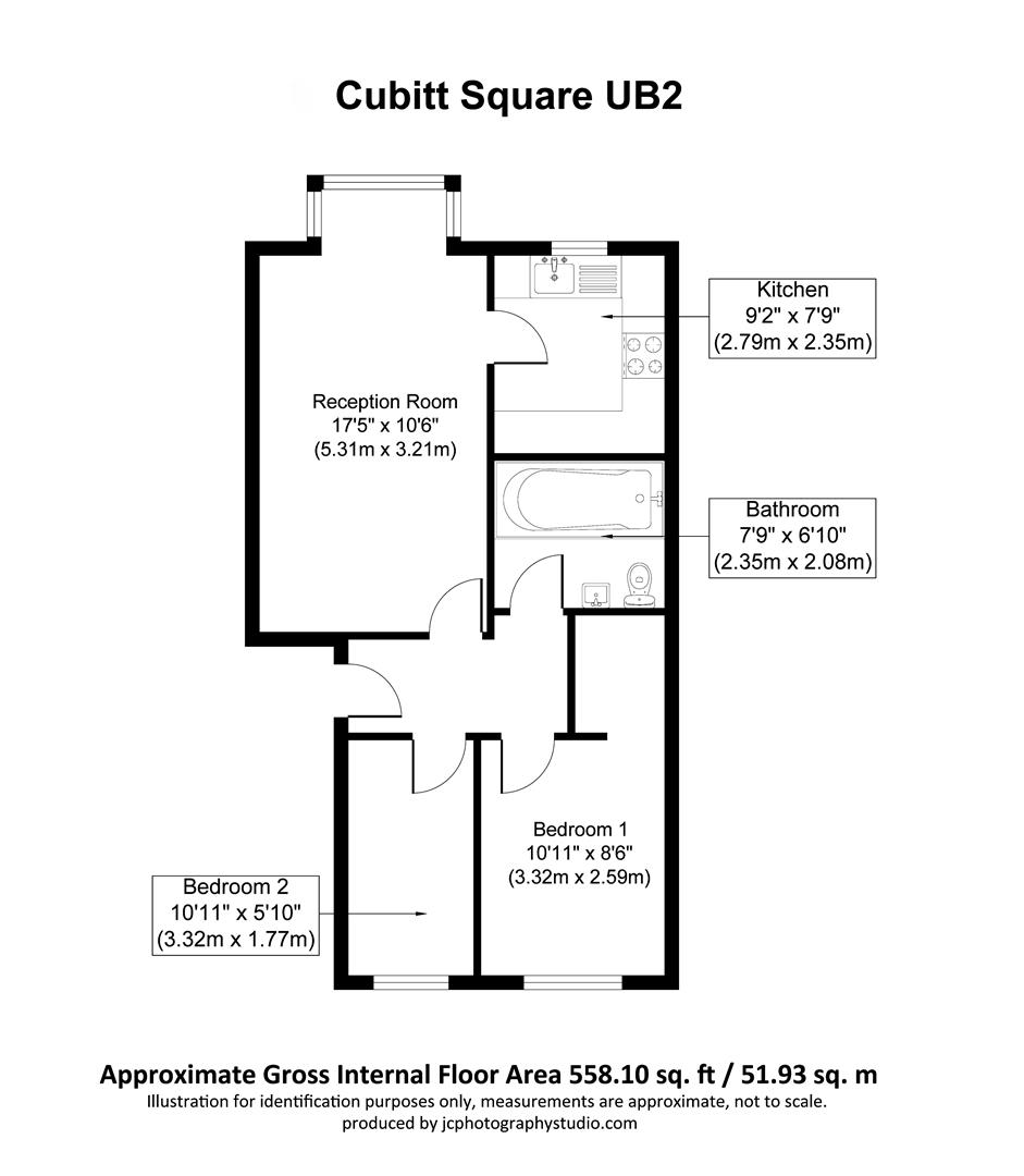 28, Cubitt Square, Southall floorplan