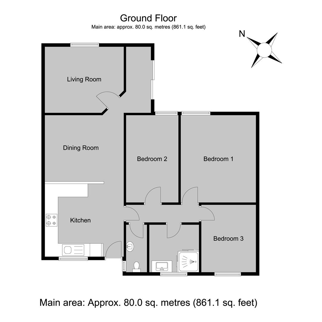 53, Ulcombe Gardens, Canterbury floorplan