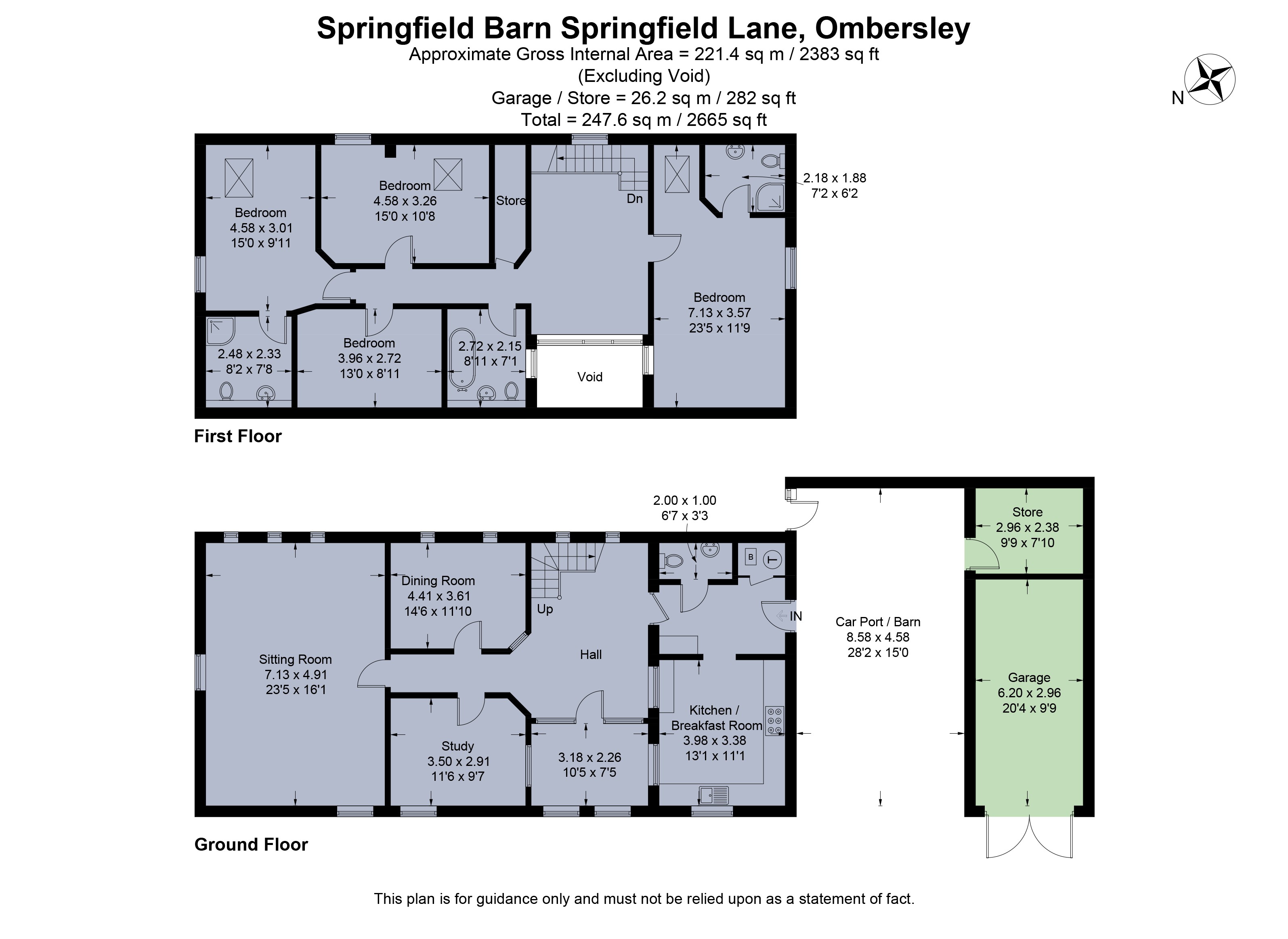 Springfield Barn,, Uphampton, Droitwich floorplan