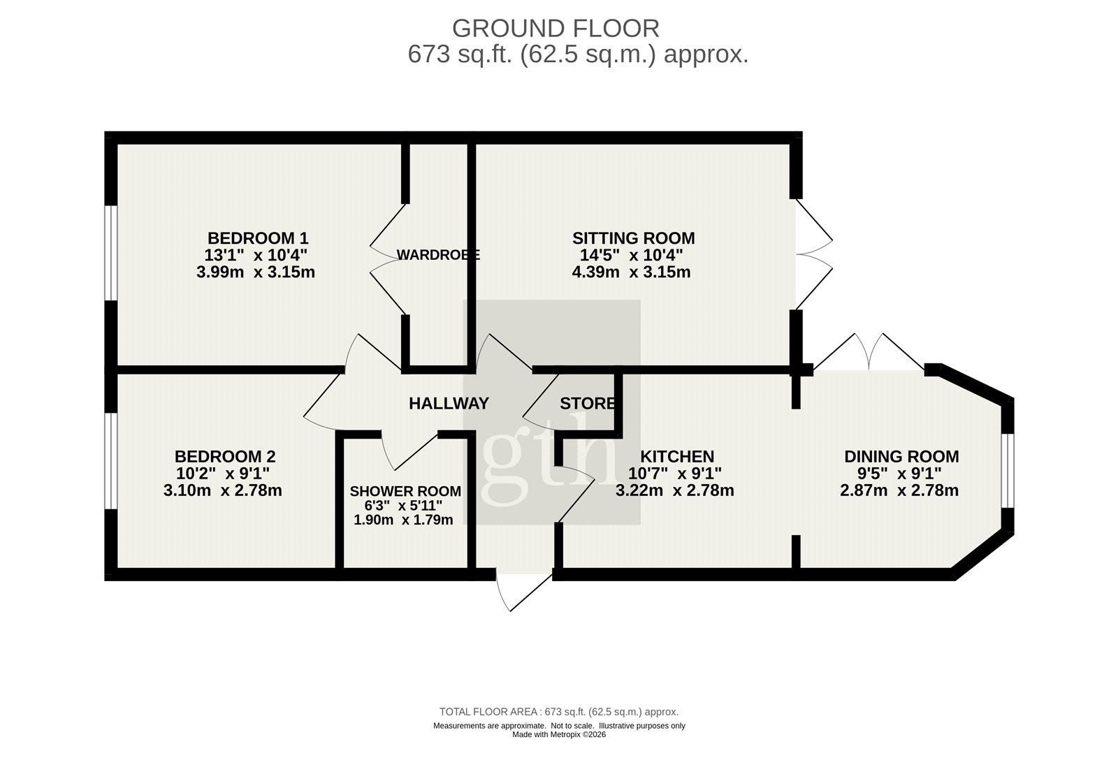 4, Grove Road, Highbridge floorplan