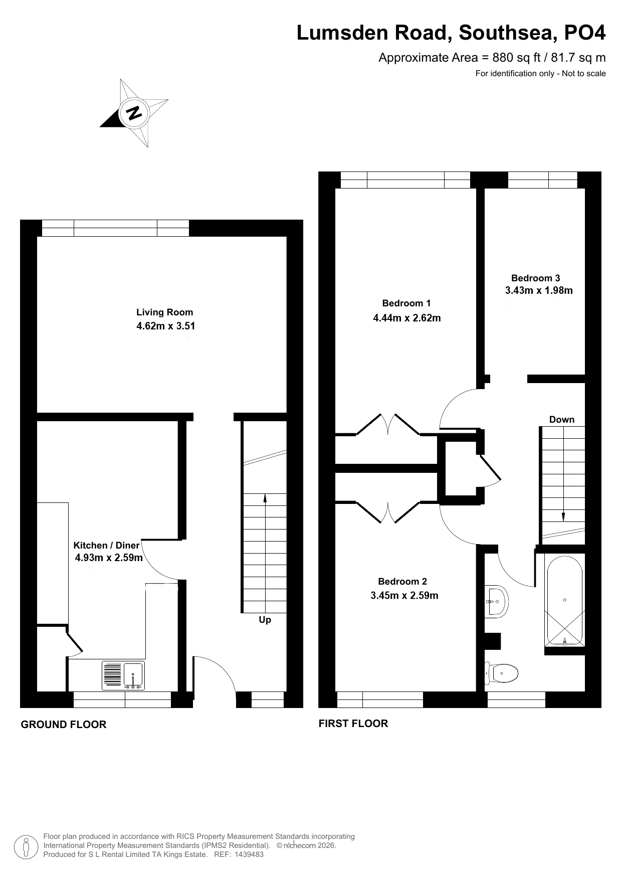123, Lumsden Road, Southsea floorplan