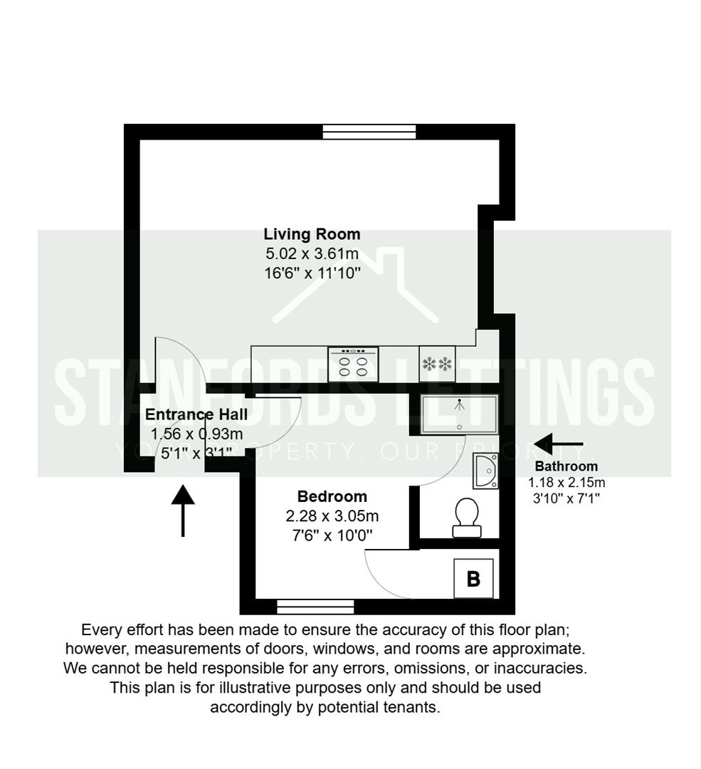 Flat 2, 85A, Chapel Road, Worthing floorplan