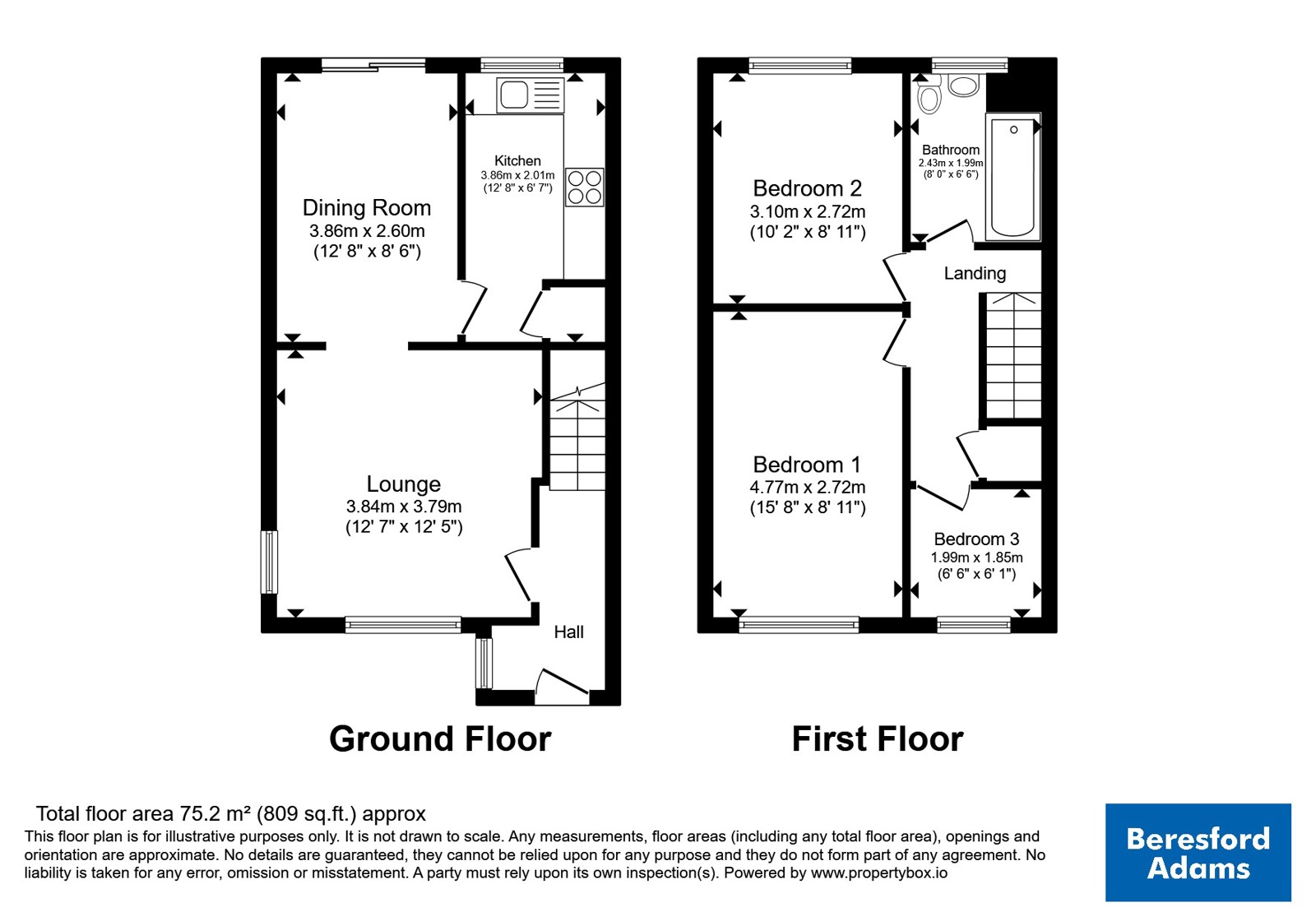 7, Y Maes, Denbighshire floorplan