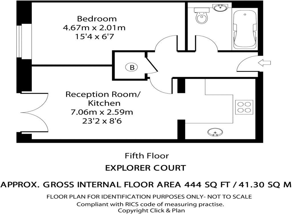 1 Bedrooms Flat to rent in Explorers Court, Newport Avenue, London E14