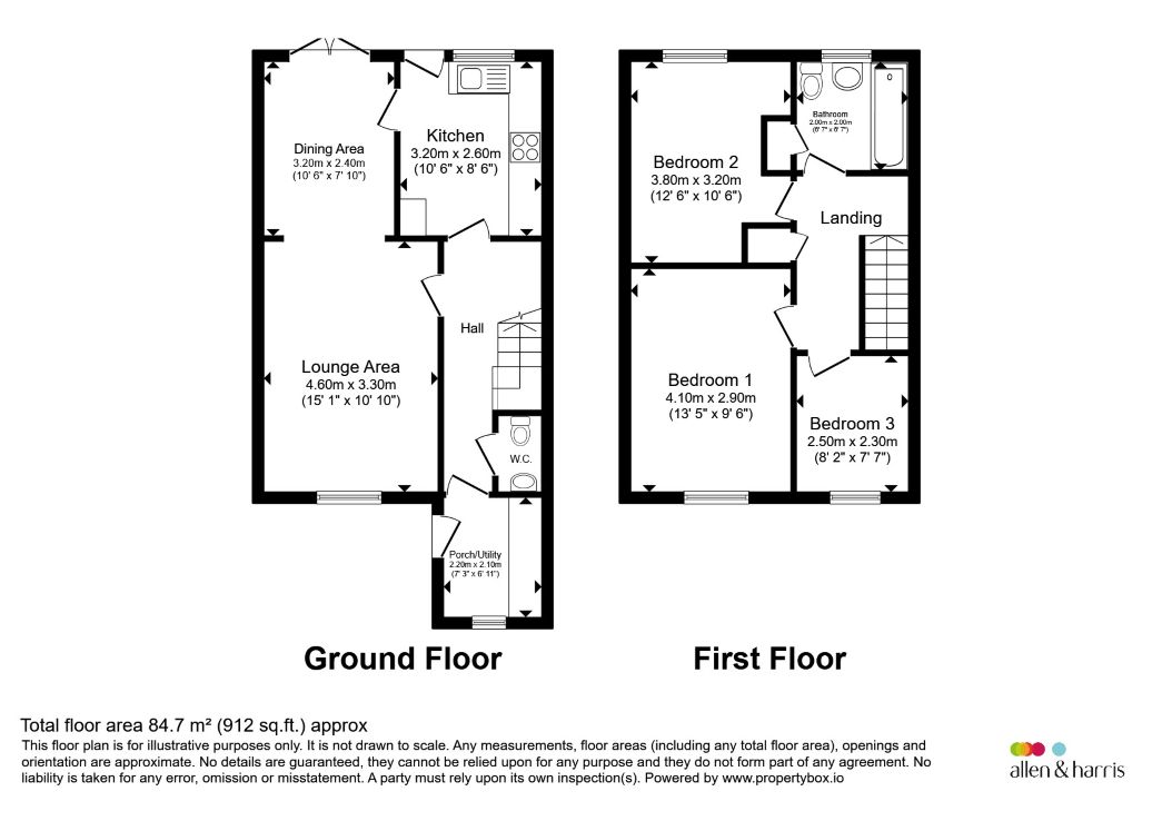 Bryn Celyn, Cardiff floorplan