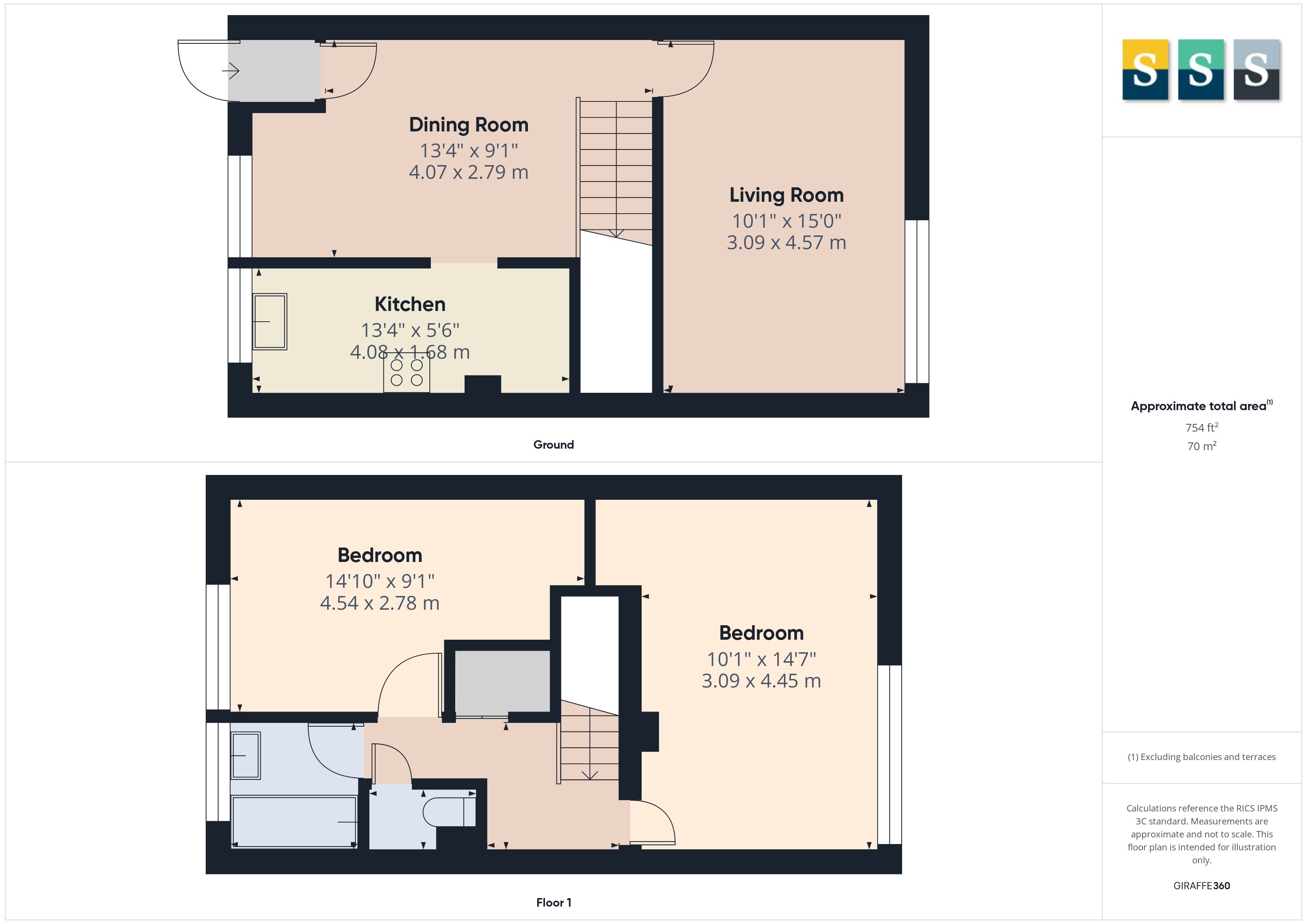 36, Windsor Court Road, Woking floorplan