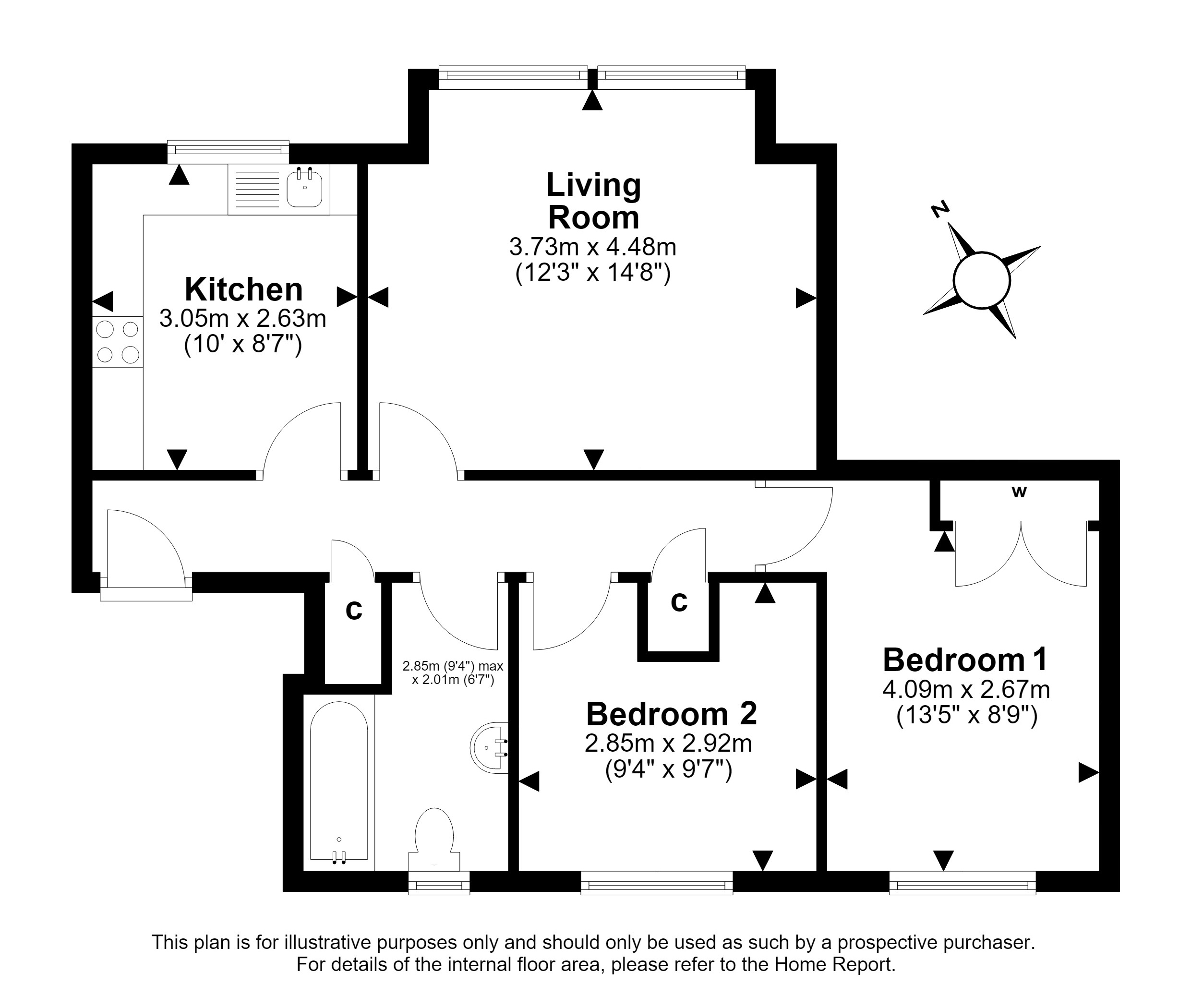 2E, Easter Langside Medway, Dalkeith floorplan