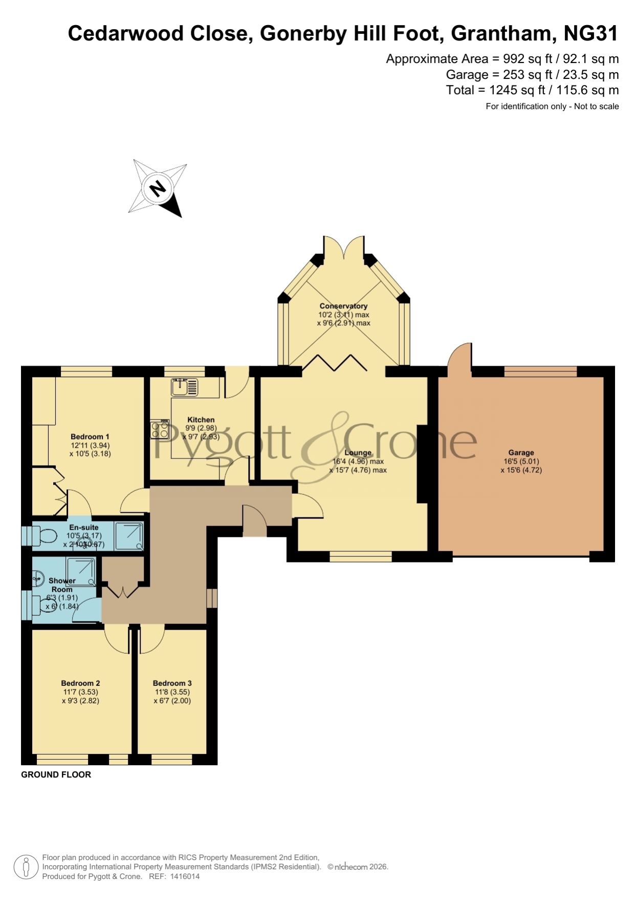 17, Cedarwood Close, Grantham floorplan