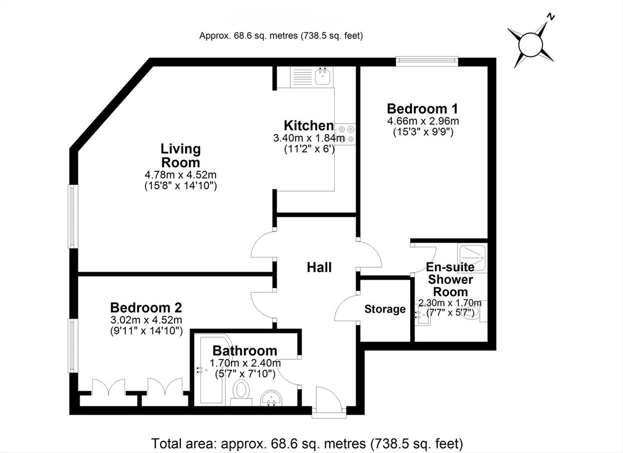 Hemnall Mews, Epping floorplan