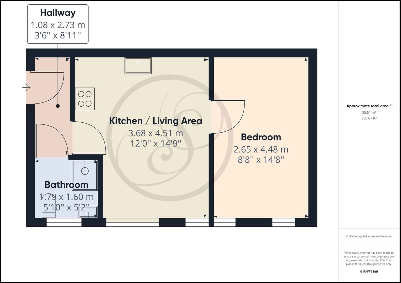 Flat 3, Clock Tower Lofts, Leeds floorplan