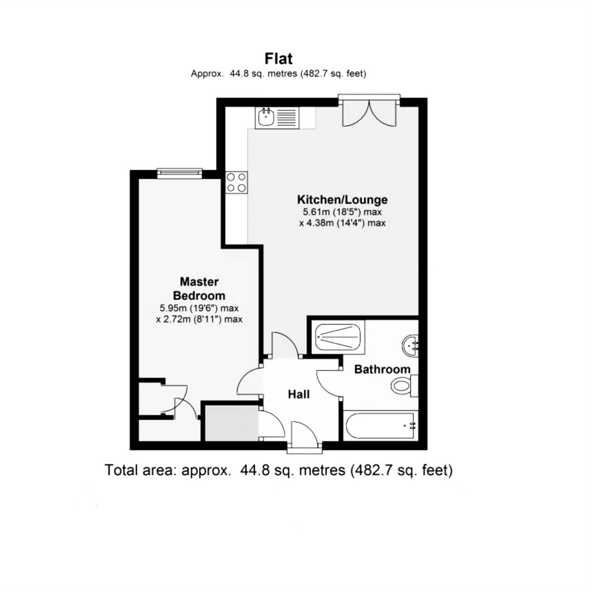 43 Windsor Court, Hoxton Close, Ashford floorplan