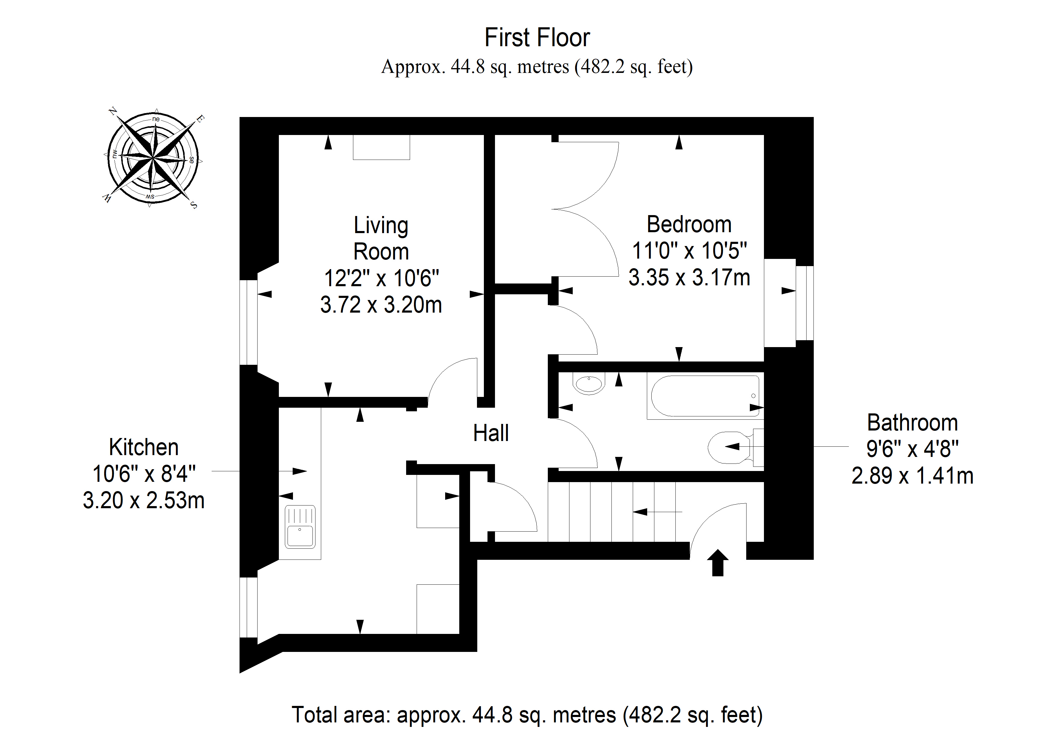 Flat 4, 9, Seacot, Edinburgh floorplan