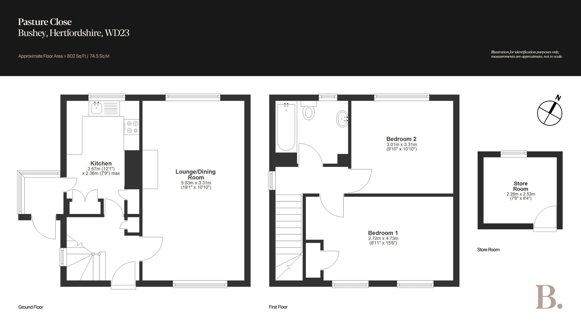 3 Pasture Close, Bushey floorplan