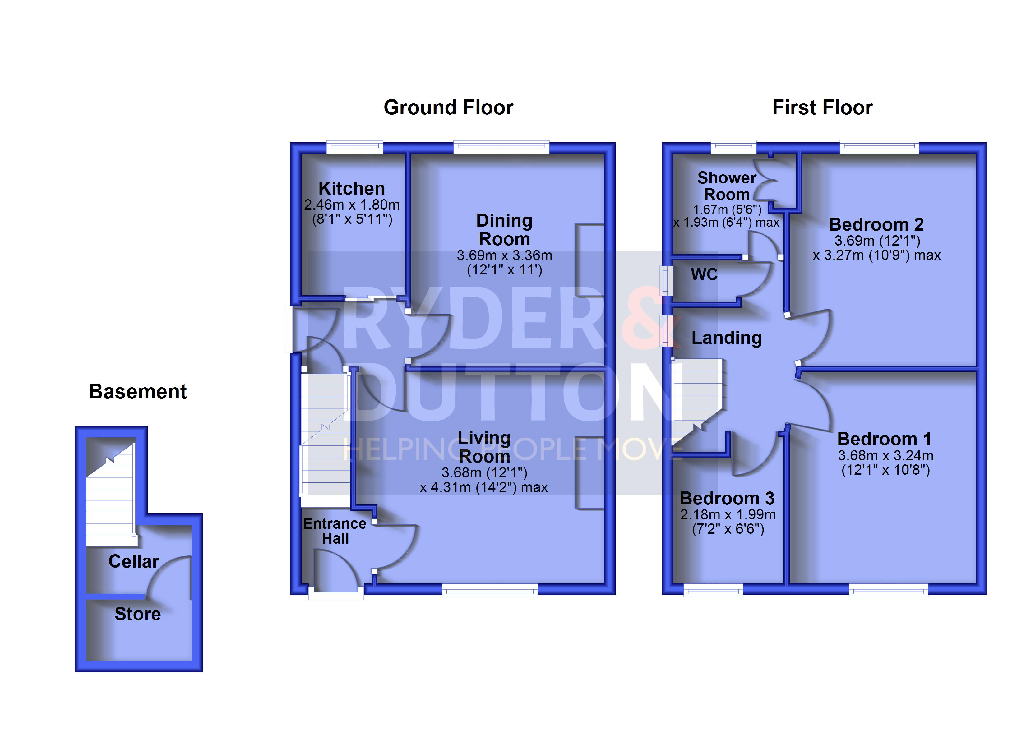 1, Greenhill Lane, Holmfirth floorplan