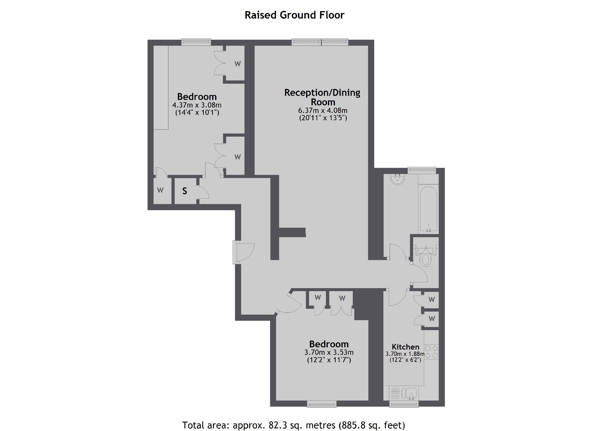 20 Cameret Court, Lorne Gardens, London floorplan