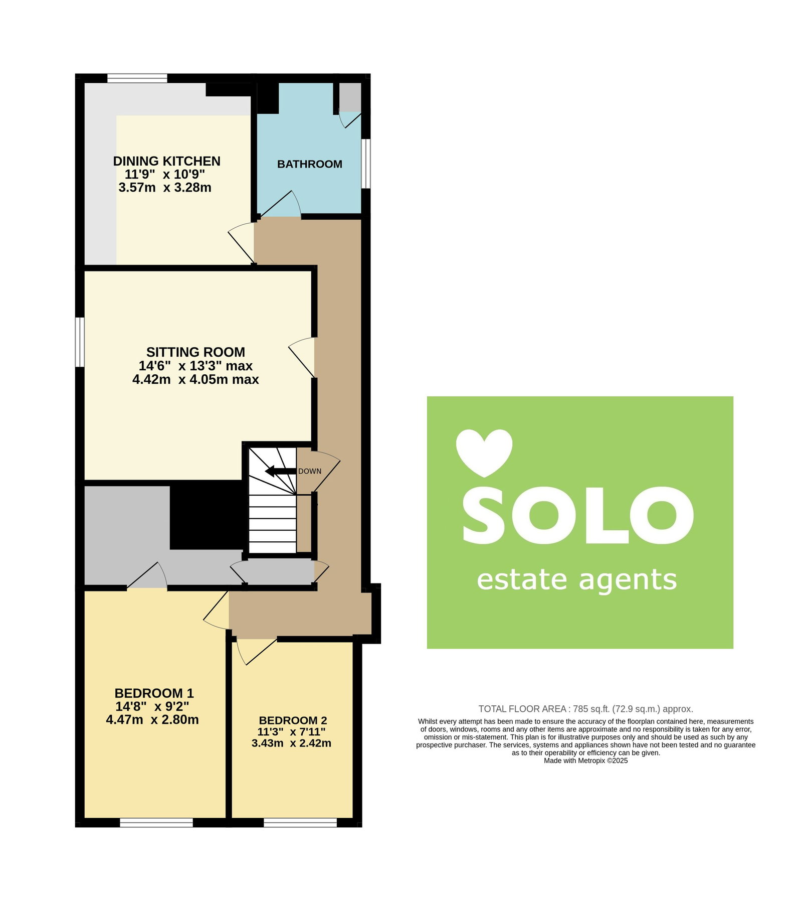 11B, Queen Street, Ripon floorplan