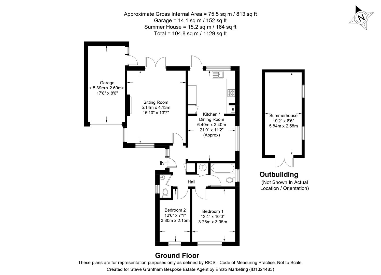 33, Greenfield Crescent, Waterlooville floorplan