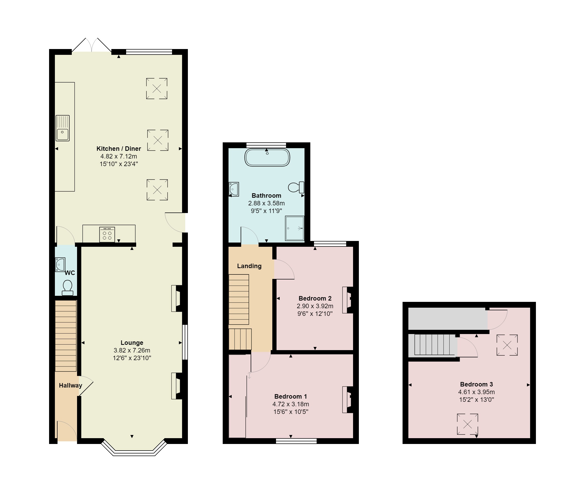 3 Bedrooms Semi-detached house for sale in Ifield Park, Rusper Road, Ifield, Crawley RH11