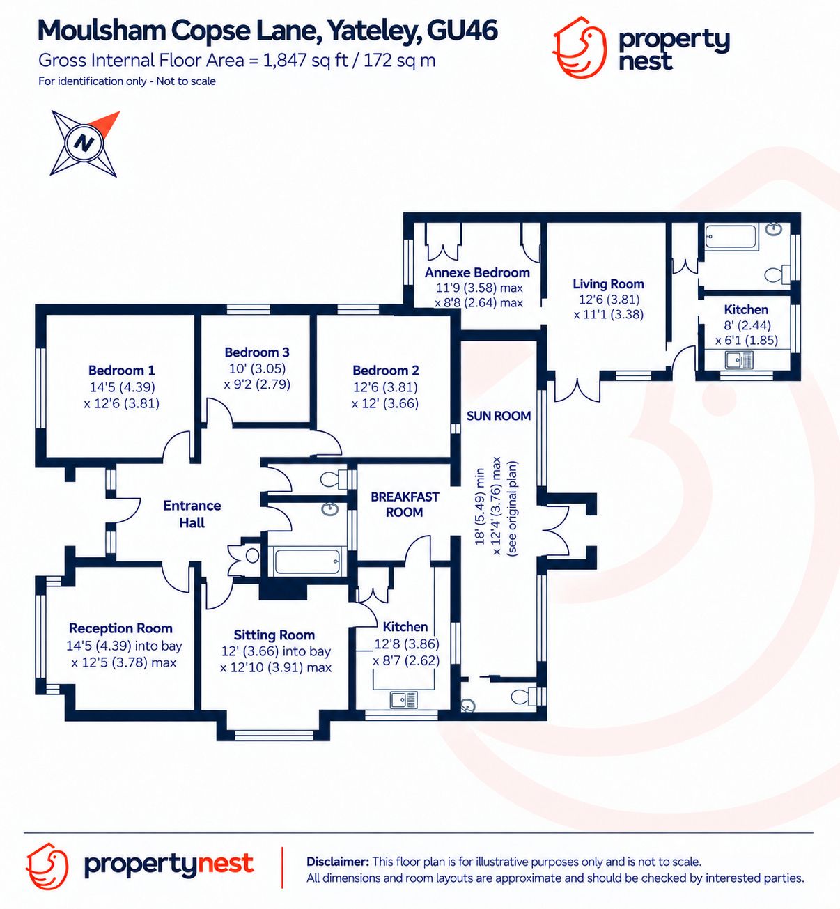 26 Moulsham Copse Lane, Yateley floorplan
