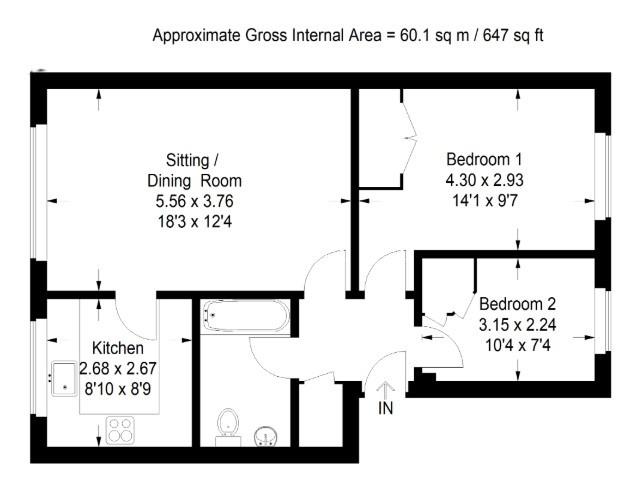 34, Fairfield Road, Uxbridge floorplan