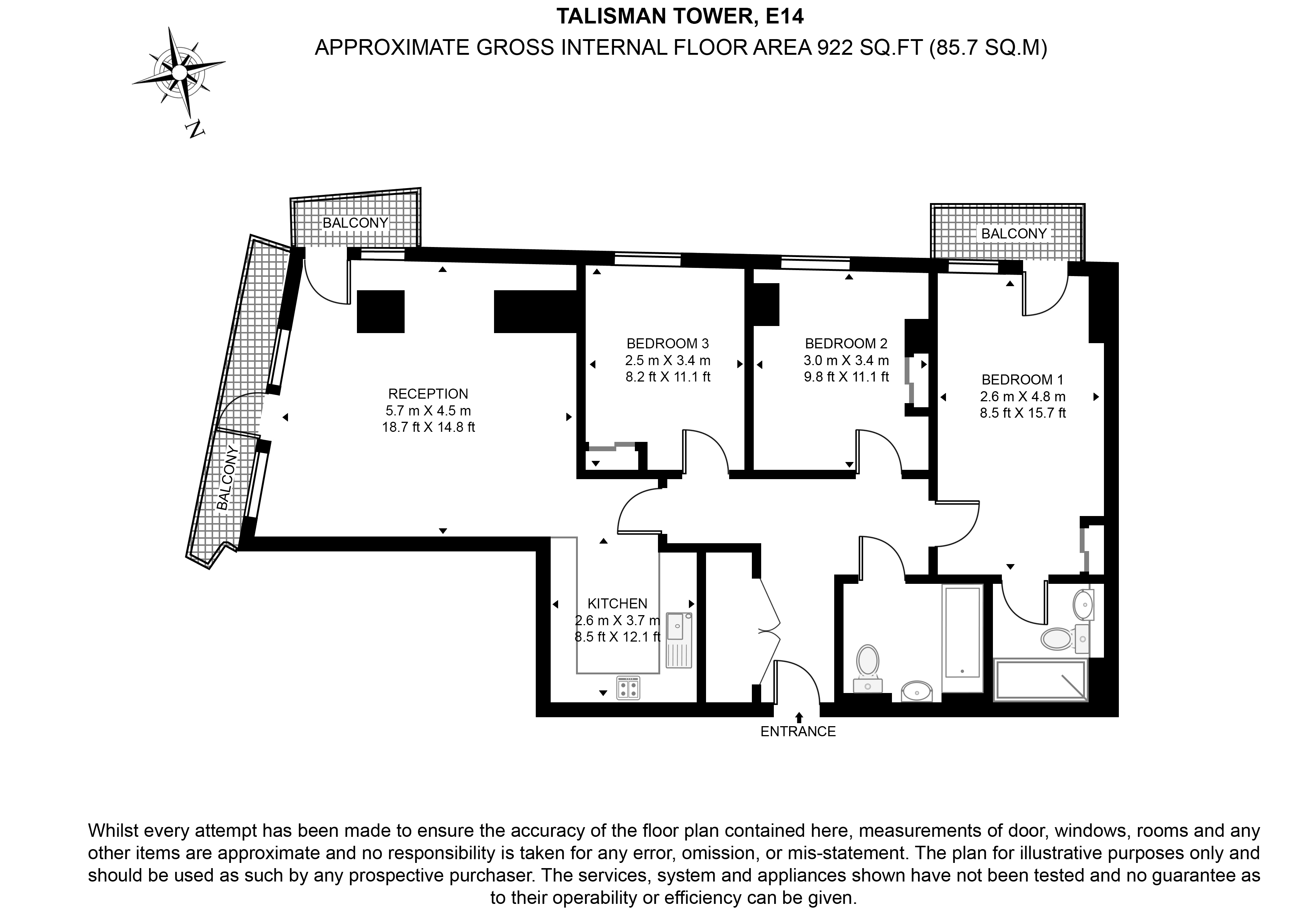 Lincoln Plaza, London floorplan